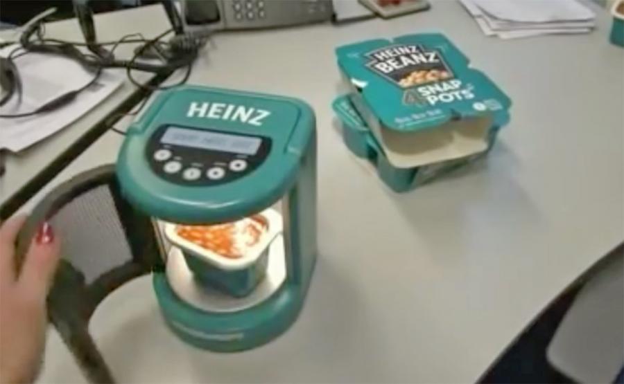 Tiny USB-Powered Microwave For Your Desk - Heinz Mini portable microwave