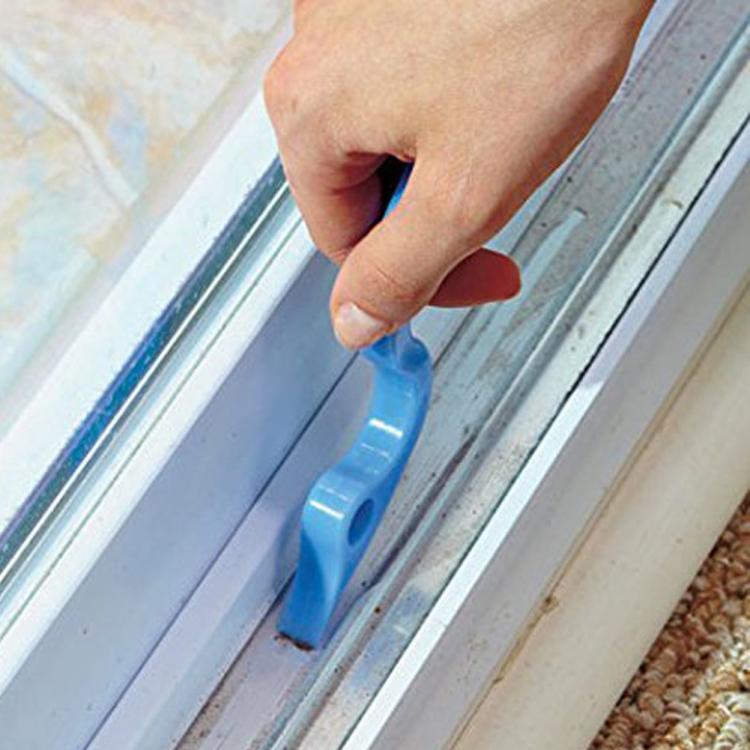 Window Track Brush - Sliding Door Brush - Shower Door Brush - Tight Area Cleaning Brush