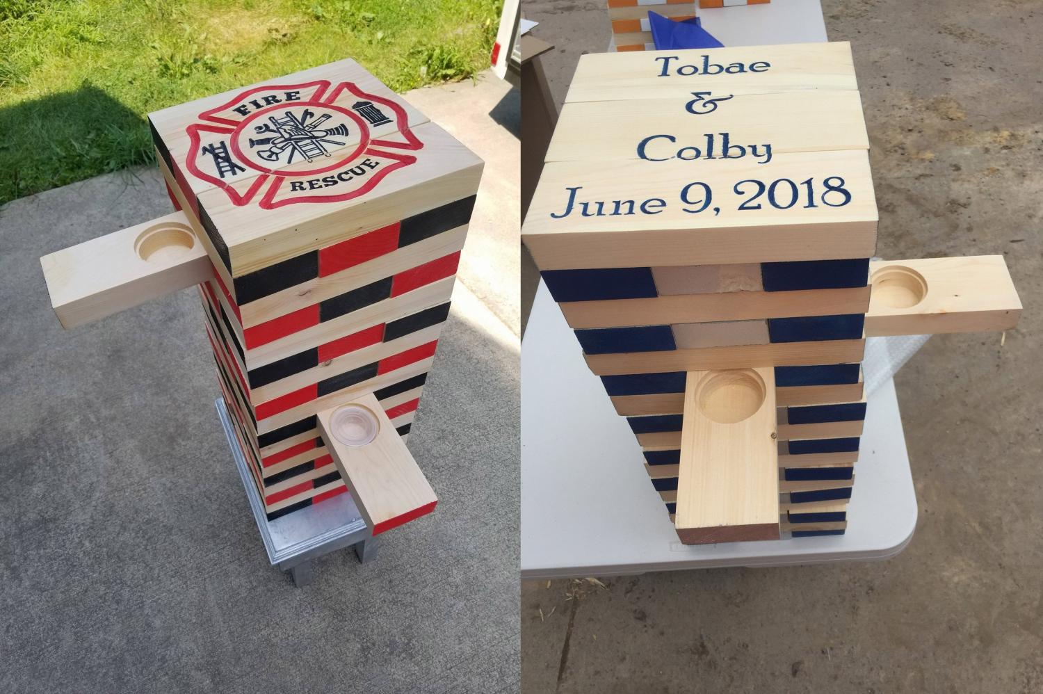 Giant Jenga Jello Shot Game - Tipsy tower with hidden jello shots inside blocks