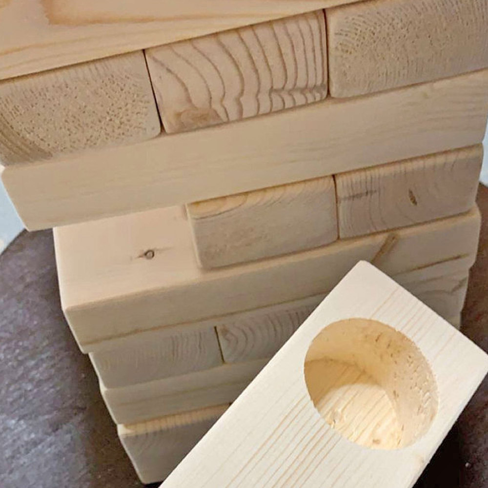 Giant Jenga Jello Shot Game - Tipsy tower with hidden jello shots inside blocks