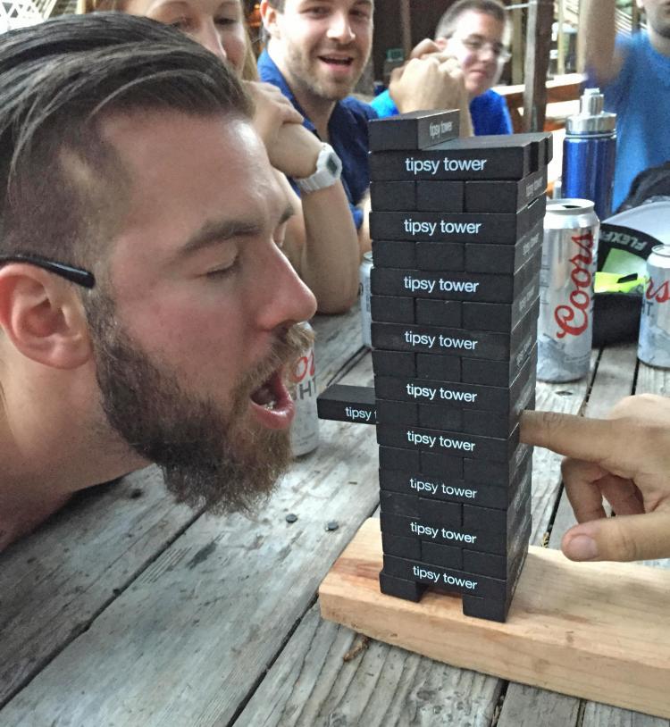 Tipsy Tower Jenga Drinking Game