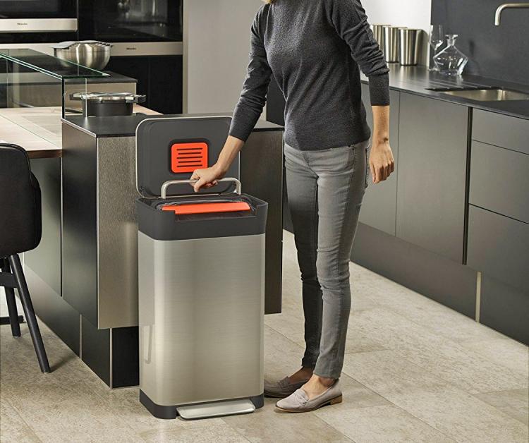 Joseph Joseph Titan Smart Trash Bin Lets You Easily Compact Your Garbage