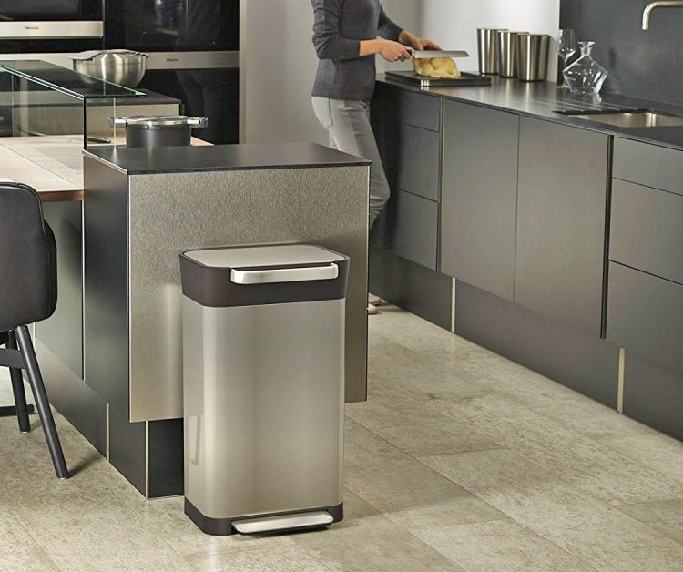 Joseph Joseph Titan Smart Trash Bin Lets You Easily Compact Your Garbage