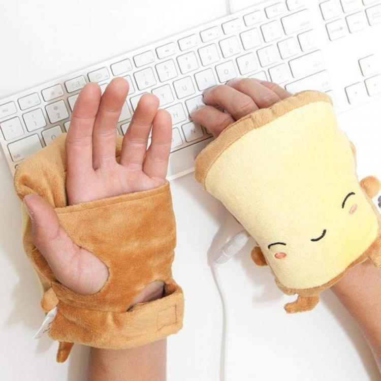 Toast Shaped USB Heated Hand Warmers