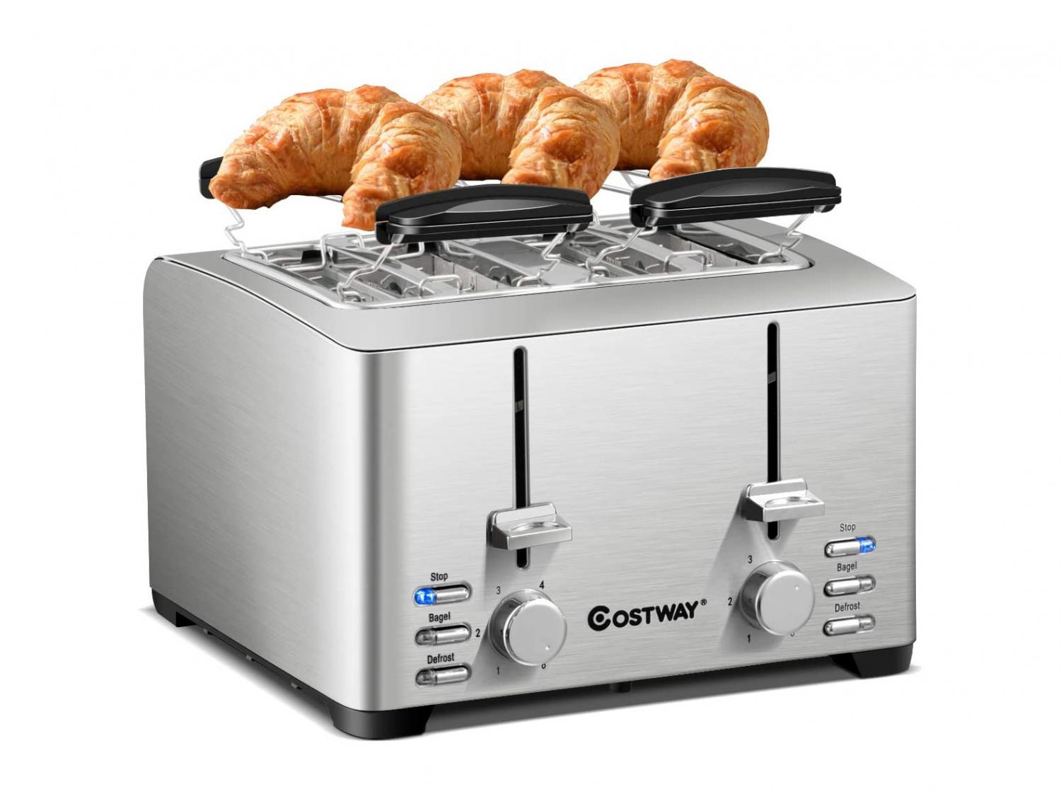 Toaster With Warming Rack - Pastry warming toaster