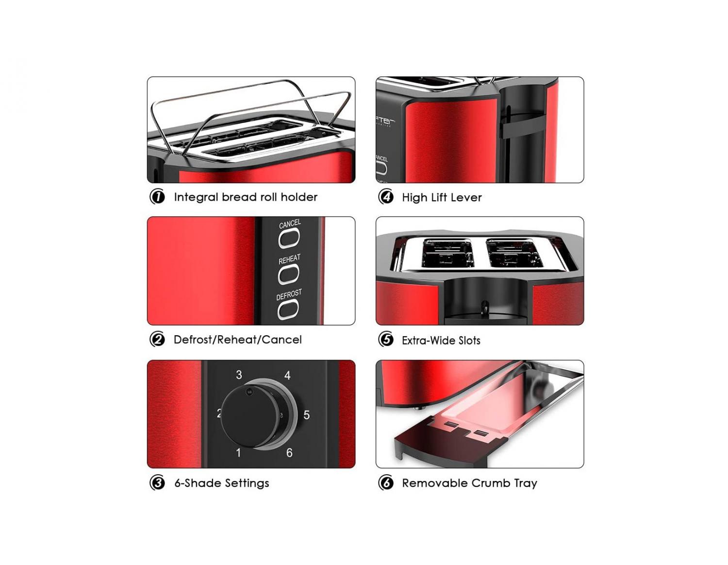 Toaster With Warming Rack - Pastry warming toaster