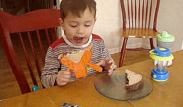Tot Tools - Genius Clamp Utensil Helps Toddlers Learn To Eat Whole Foods