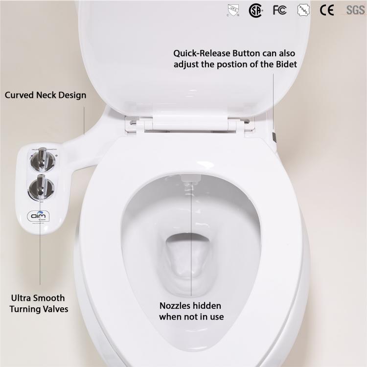 Aim To Wash Bidet Toilet Attachment - Night Light Toilet Attachment