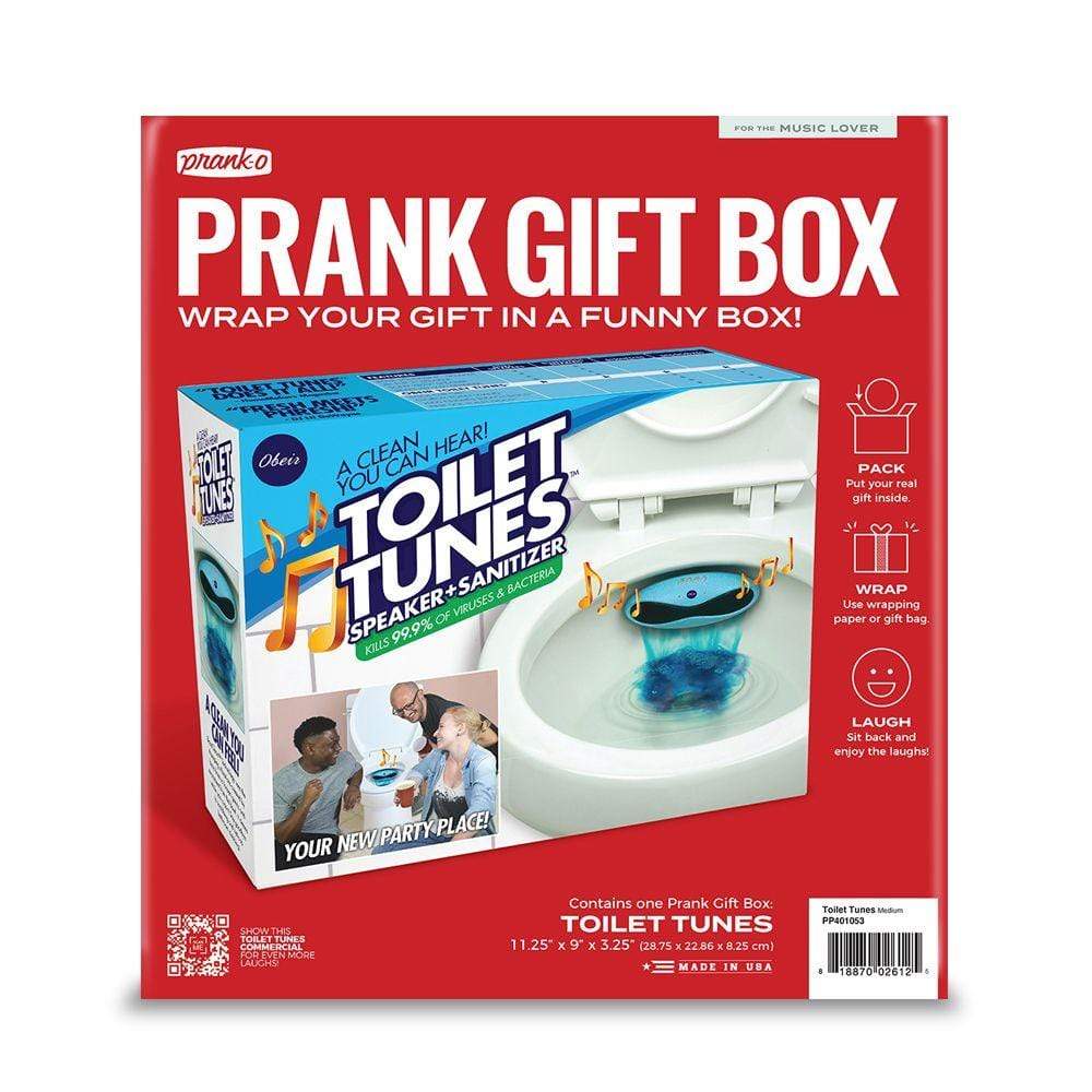 Toilet Tunes Toilet Bluetooth Speaker and Toilet Cleaner Prank Box