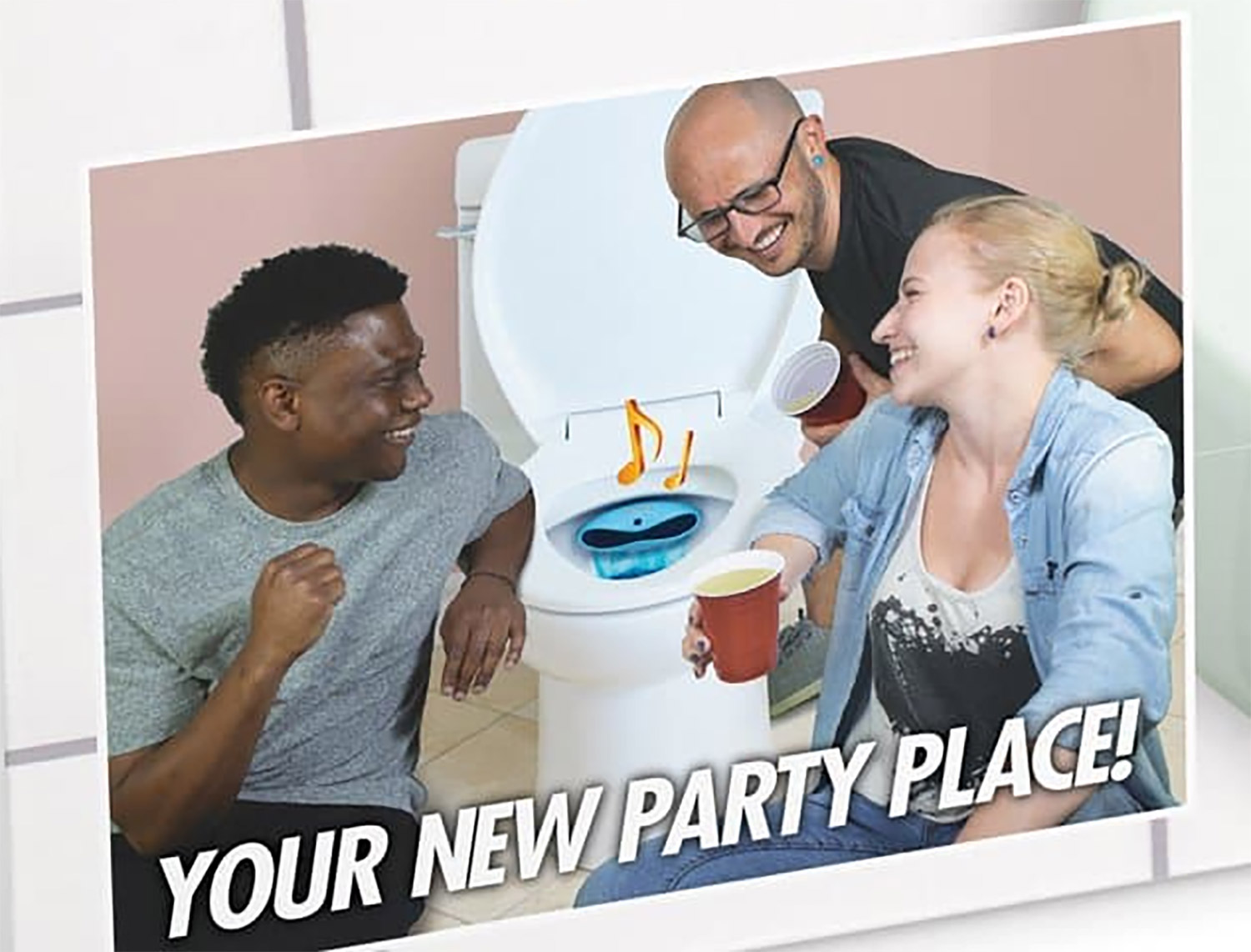 Toilet Tunes Toilet Bluetooth Speaker and Toilet Cleaner Prank Box