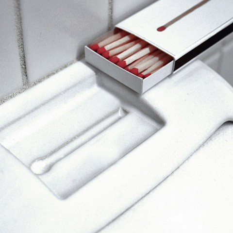 Toilet Paper Dispenser With Matchbox Holder