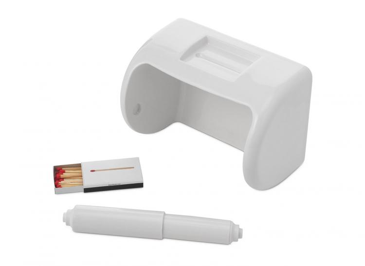 Toilet Paper Dispenser With Matchbox Holder