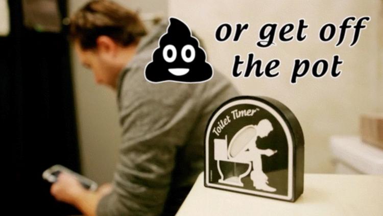 Toilet Timer - Bathroom sand timer prevents people pooping for too long