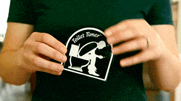 Toilet Timer - Bathroom sand timer prevents people pooping for too long