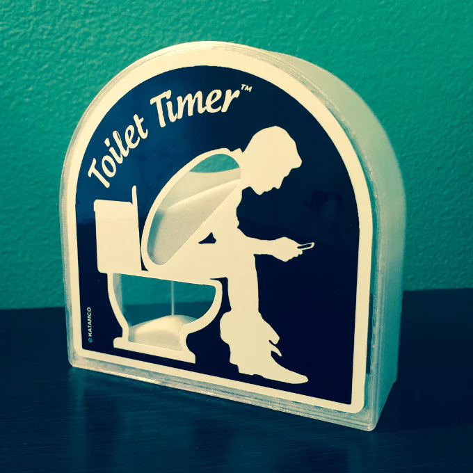 Toilet Timer - Bathroom sand timer prevents people pooping for too long