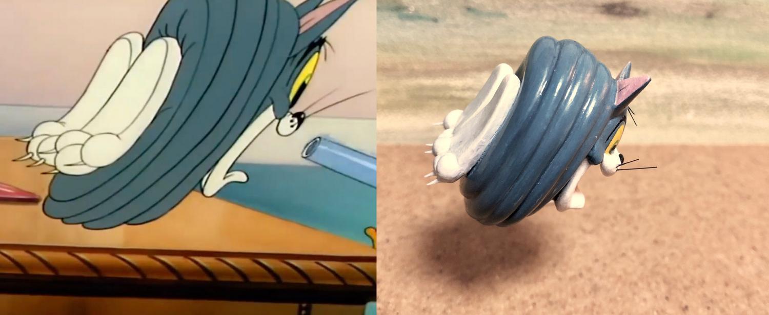 Funny Tom and Jerry Sculptures - Quick stop gun