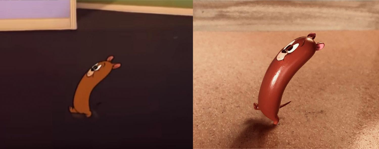 Funny Tom and Jerry Sculptures - Hot Dog