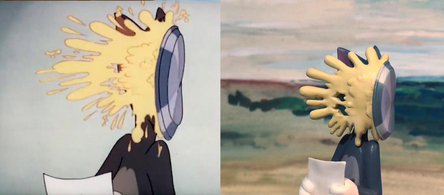 Funny Tom and Jerry Sculptures - Pie to face