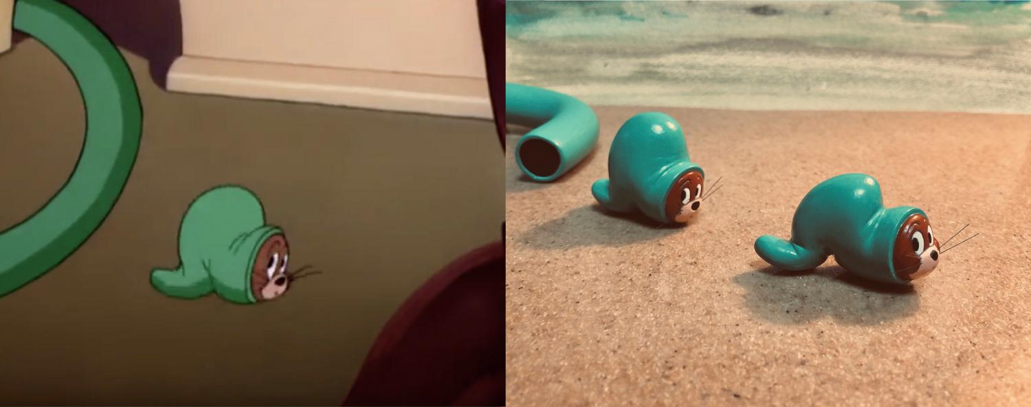 Funny Tom and Jerry Sculptures - Snail crawl