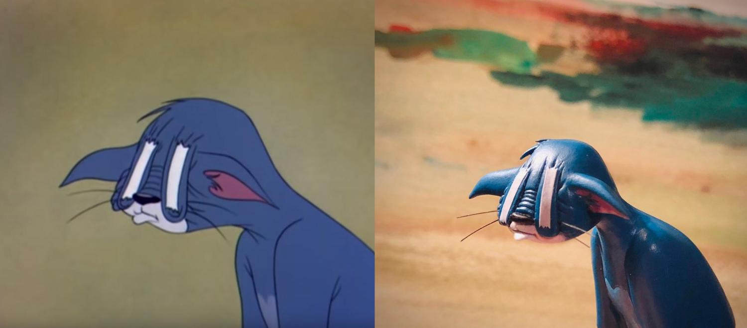 Funny Tom and Jerry Sculptures - Eyelids