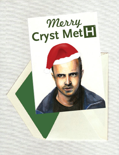 Breaking Bad Merry Cryst Meth Christmas Holiday Card