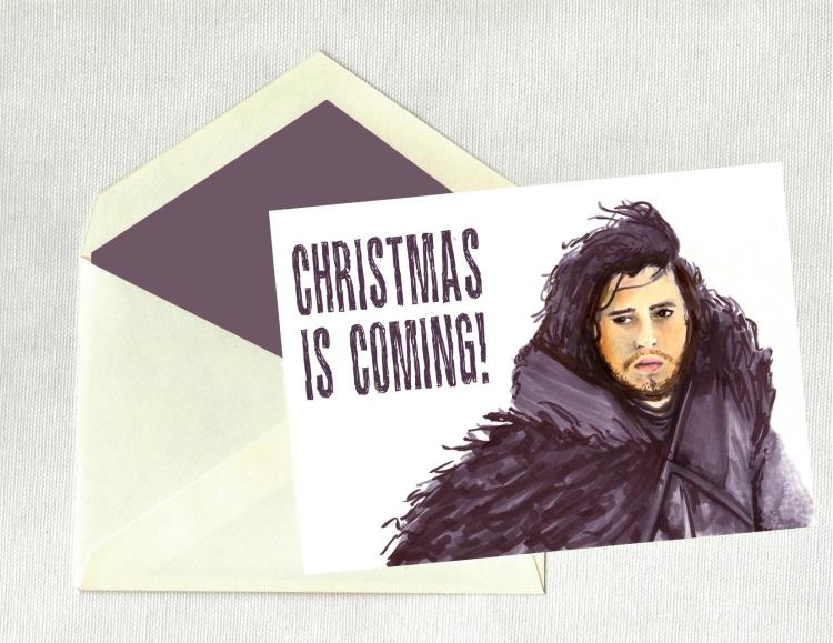 Game Of Thrones Christmas Is Coming Christmas Holiday Card