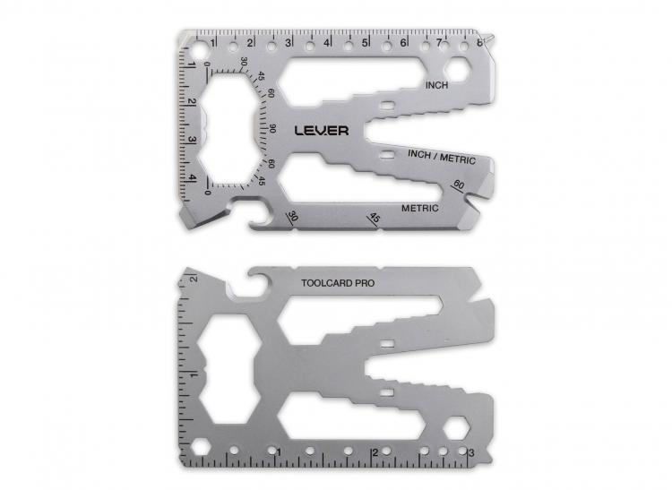 Lever Gear Toolcard Pro Multi-Tool - 40 tools in 1 - fits in your wallet