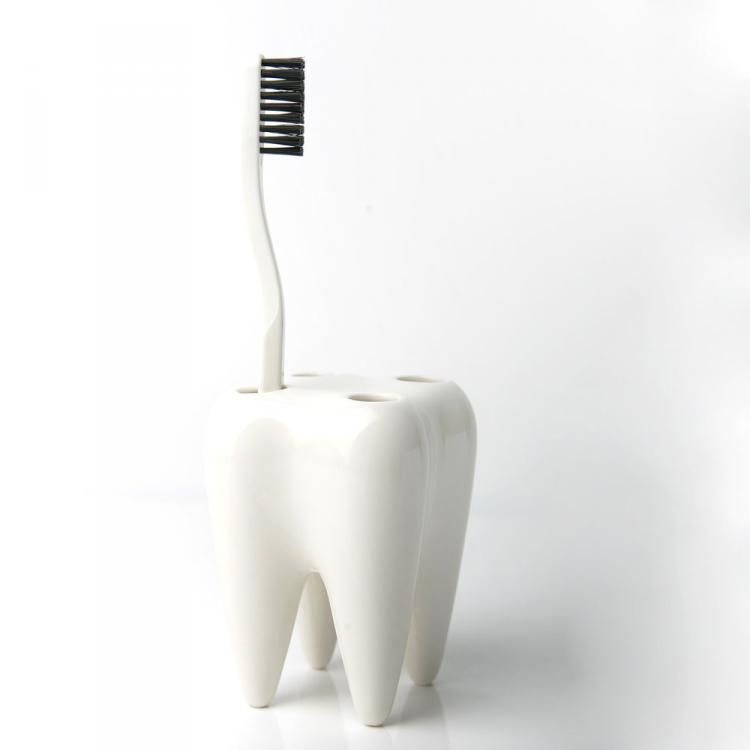 Tooth Shaped Toothbrush Holder
