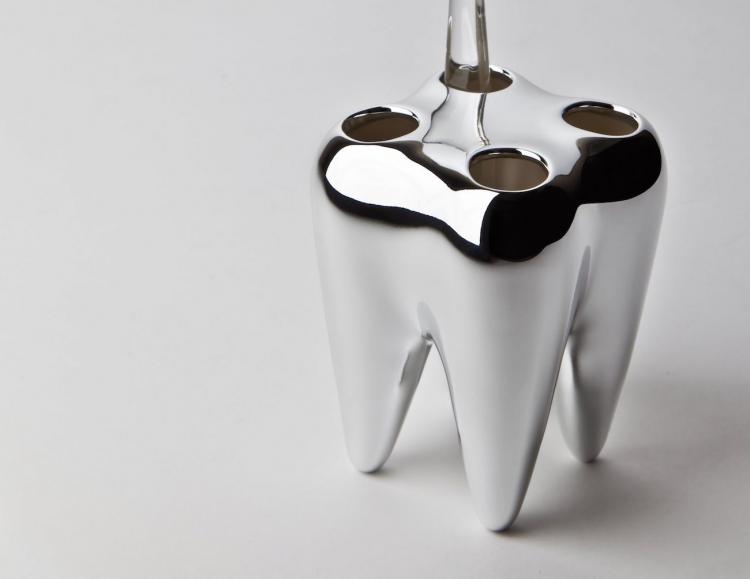 Tooth Shaped Toothbrush Holder