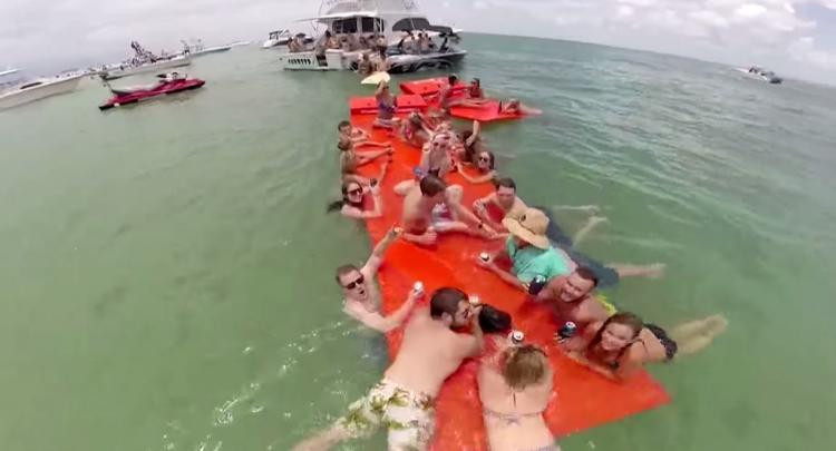 towboggan towable water mat