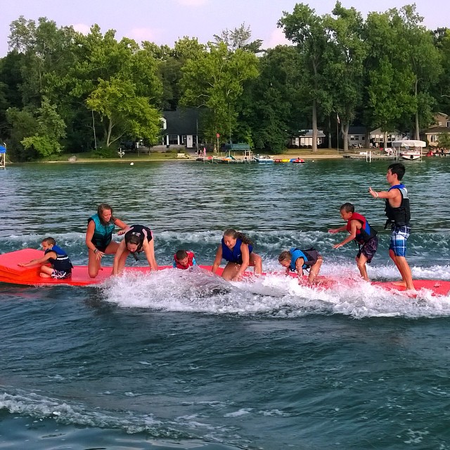 towboggan towable water mat