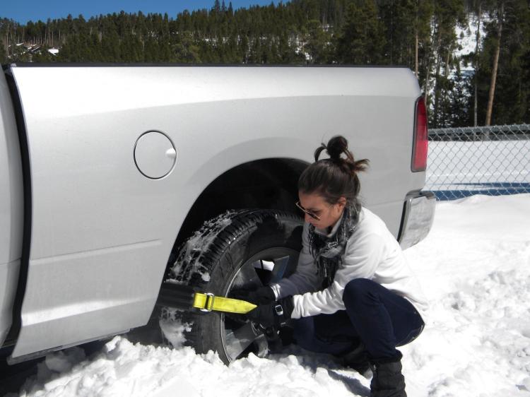 Trac-Grabber Attaches To Your Car's Tire - Gets Traction