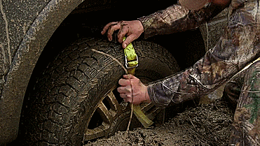 Trac-Grabber Attaches To Your Car's Tire - Gets Traction