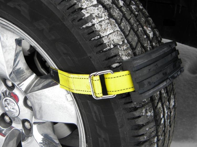 Trac-Grabber Attaches To Your Car's Tire - Gets Traction