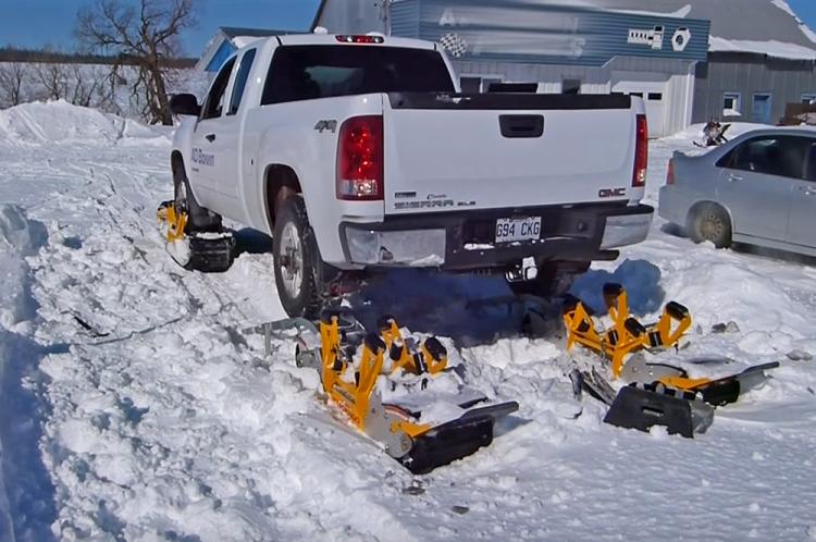 Track N Go - Wheel Driven Track Snow System Turns Your Truck Into a Snowmobile