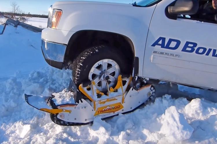Track N Go - Wheel Driven Track Snow System Turns Your Truck Into a Snowmobile