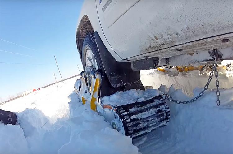 Track N Go - Wheel Driven Track Snow System Turns Your Truck Into a Snowmobile
