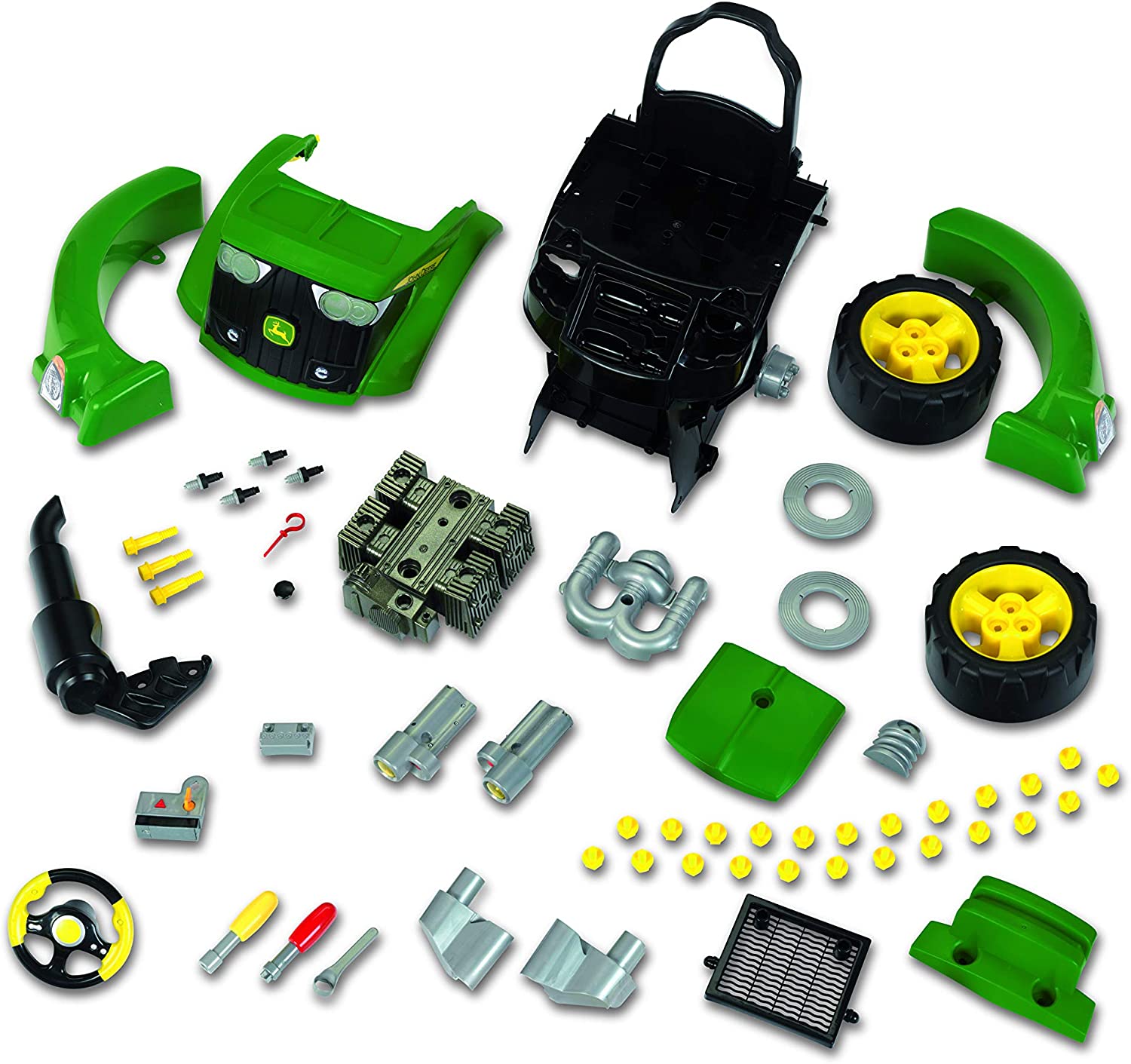 Kids Play Tractor Engine Repair Set - John Deere Play tractor repair toy