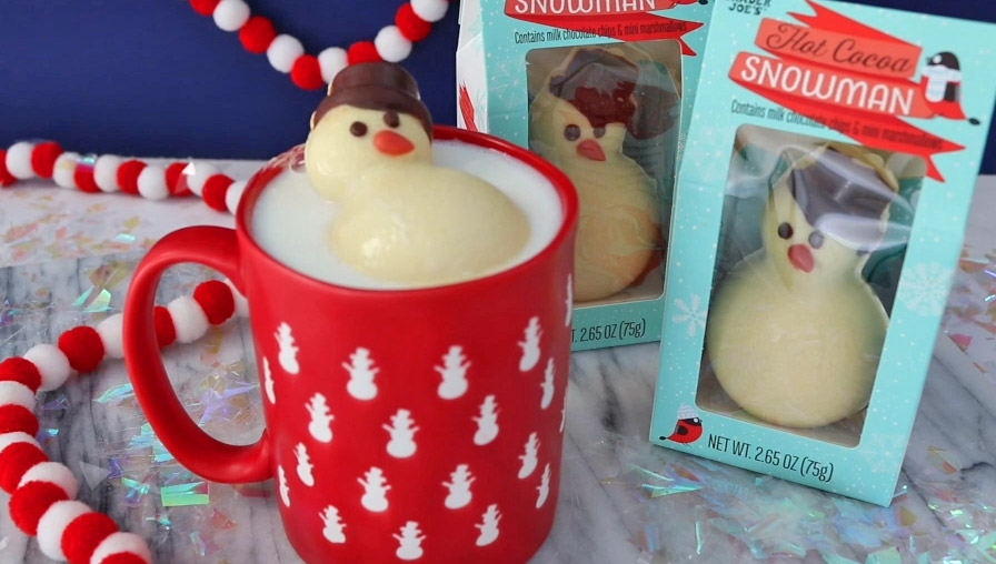 Trader Joe's Melting Marshmallow Snowman For Your Hot Cocoa