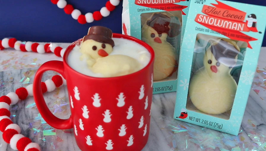 Trader Joe's Melting Marshmallow Snowman For Your Hot Cocoa