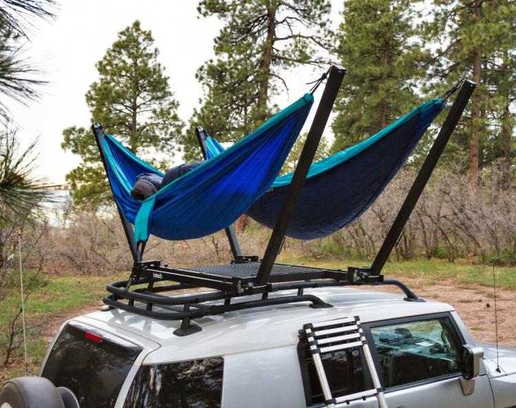 Trailnest Rooftop Car Hammock - Hammock attaches to top of SUV Truck