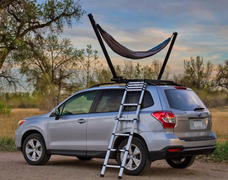 Trailnest Rooftop Car Hammock - Hammock attaches to top of SUV Truck