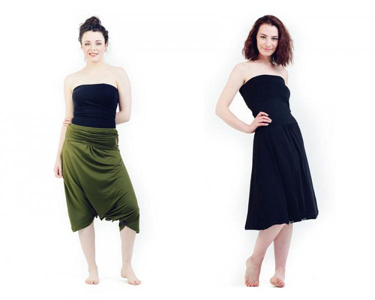 Ultimate Travel Dress - Unique Transforming Dress can be worn in 8 different outfits - Dress, skirt, top, and pants travel dress