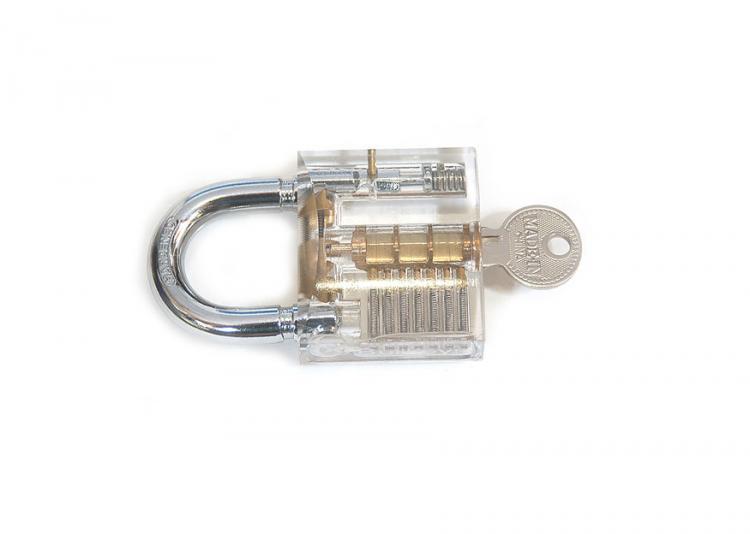 Transparent Padlock Help Learn To Pick Locks