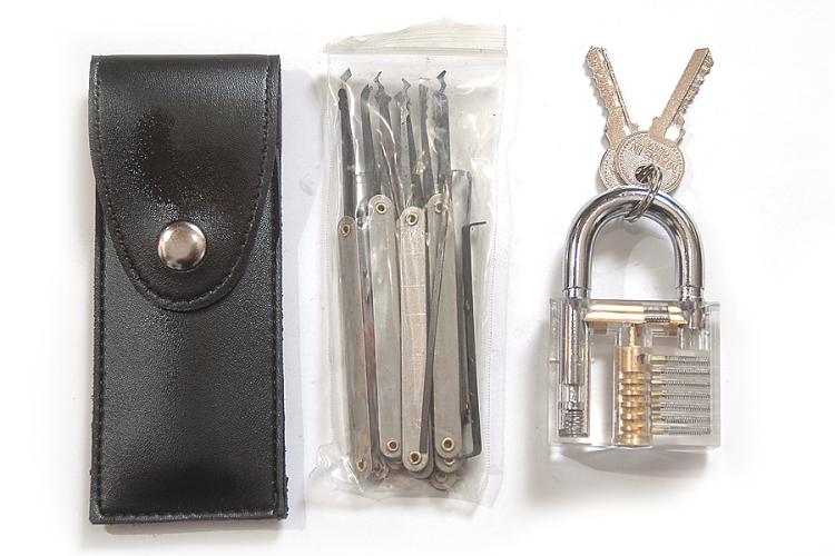Transparent Padlock Help Learn To Pick Locks