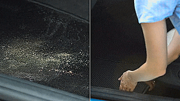 TrapMats - Dual Layered Honeycomb Design Car Floor Mats - Honeycomb floor mats hide dirt - super easy to clean