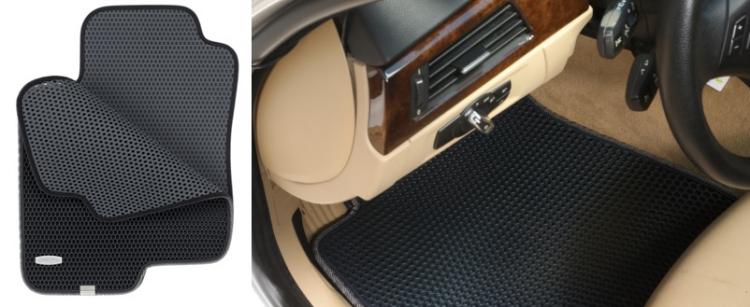 TrapMats - Dual Layered Honeycomb Design Car Floor Mats - Honeycomb floor mats hide dirt - super easy to clean