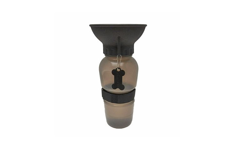 Travel Water Bottle For Dogs - Squeeze To Fill Bowl With Water