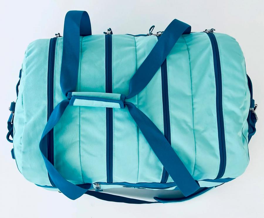 Travel Duffel Bag With 4 Separated Zipper Compartments - Best family travel duffel bag