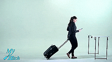 My Bag Hitch - Travel Luggage Belt Hitch - Carry Your Luggage Behind You